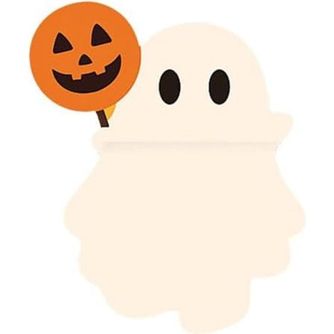 Ghostees Mystery Phone Buddy, décoration de téléphone à coller, motif Halloween fantôme et citrouille, décoration pour smartphone, accessoire de bureau amusant, réutilisable (1/5)
