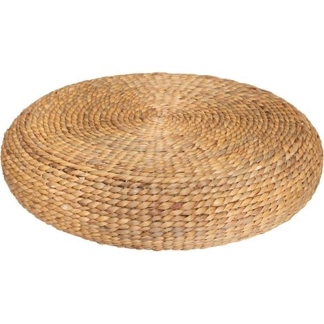Sitzhocker Wond - geflochtene Wasserhyazinthe D. 55 cm