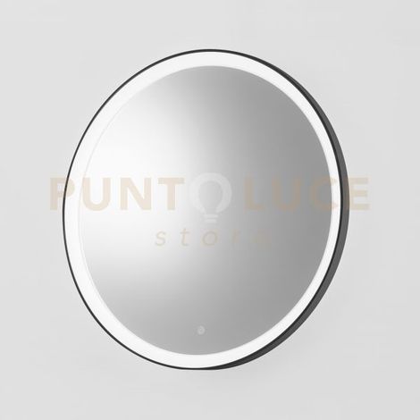 KRIZIA A/G- APPLIQUE CON SPECCHIO LUCE PERIMETRALE DIMMERABILE CON TOUCH CCT LED 3000-4000K 1300-1400LM 40W NERO