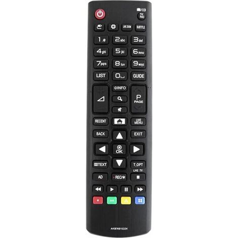Universelle kabellose TV-Fernbedienung für LG HDTV LED Smart Digital-Fernseher – Schwarz (1/5)