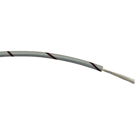 Fil électrique RS PRO BS4808 0,5 mm² 20 AWG, 1 kV c.a., PVC Noir/Gris, 100m ( Prix pour Bobine de 100 )
