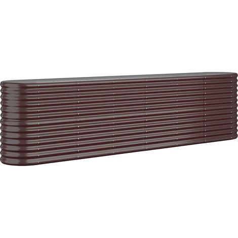 Maison Exclusive - Jardinera arriate acero galvanizado marrón 260 (1/5)