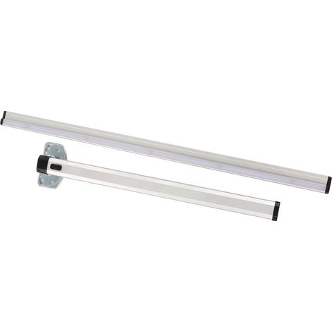 RV 1000 mm klappbares Aluminium-Tischbein, abnehmbar, zur Wandmontage mit Gleitschiene und LED-Streifen, ausziehbare Stütze (1/5)