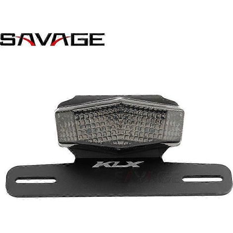 Support de plaque d'immatriculation, feu stop LED et suppression de garde-boue arrière pour moto Kawasaki KLX125 D-Tracker - Accessoires - Suppression de garde-boue (fumé) (1/5)