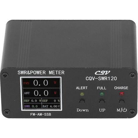 SWR-Meter 120 W, 1,8–54 MHz, 240x240 Farbdisplay, FM/AM/SSB-Leistungsmessgerät mit Alarmfunktion