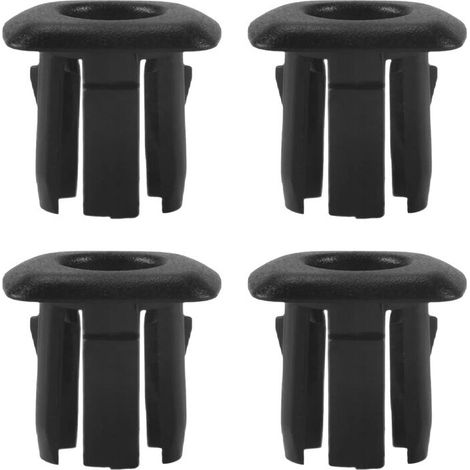 Molduras negras para puertas y ventanas, paneles guía para pasadores de puertas, cubiertas para botones de bloqueo (juego de 4 piezas) para BMW Serie 5 F10 F18