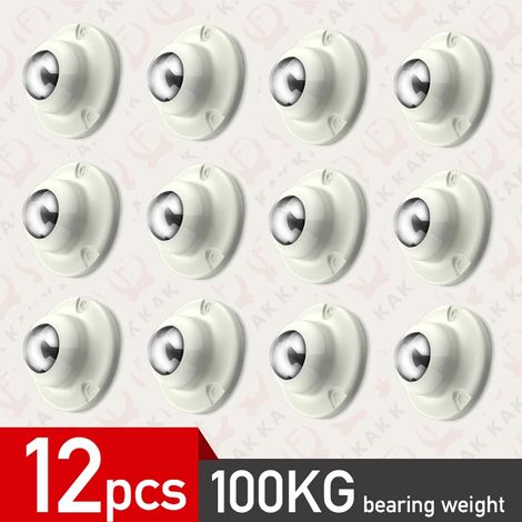 (12 pièces blanches) Roulettes auto-adhésives, roues pivotantes en acier inoxydable, rotation à 360°. (1/5)