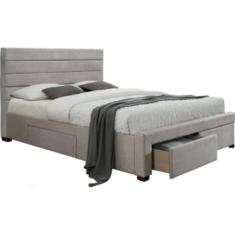 Cama Houston 369 , Doble, 160x200, Tapiz, Somieres, 165x218x112cm