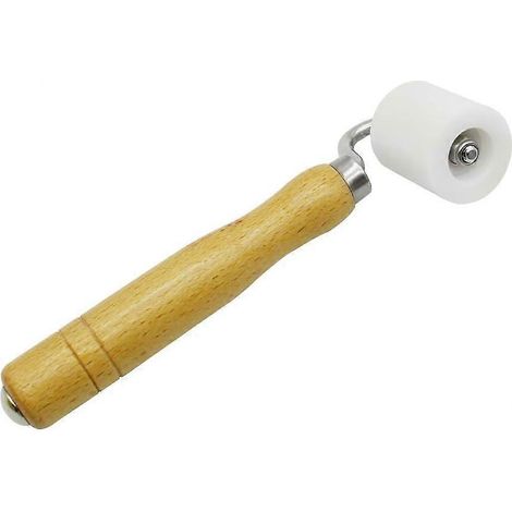 Rouleau de pression manuel pour papier, rouleau de couture plat, outil de pression manuel, bois naturel (1/3)