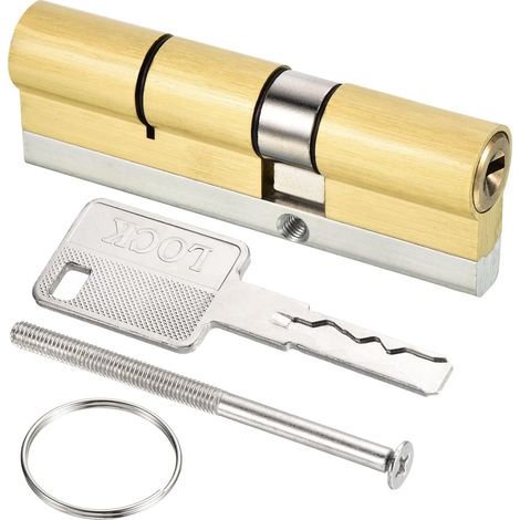 35/55 (90mm Globale) Européen Double Serrure Cylindre, Porte Cylindre Serrure avec 8 Clés pour Bois Portes, Aluminium Portes (1/5)