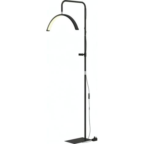 LED-Halbmond-Stehleuchte 36 W dimmbar, 7 Farbtemperaturen, schwarz (1/5)