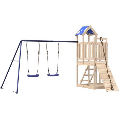 Spielturm Massivholz Kiefer vidaXL (1/5)
