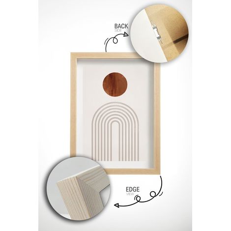 Arte de pared de MDF con marco Painting Multicolor (1/3)