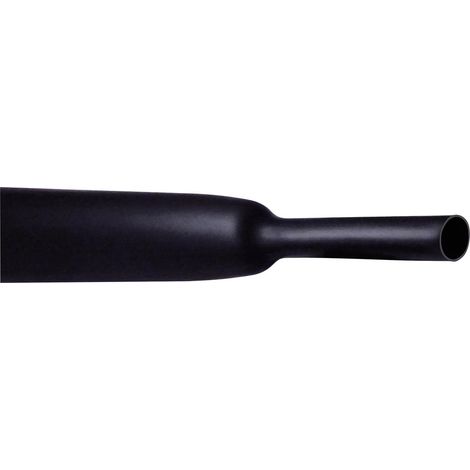 CellPack 145122 Schrumpfschlauch ohne Kleber Schwarz 2.40 mm 1.20 mm Schrumpfrate:2:1 1 m