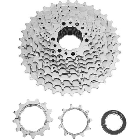 Cassette Vélo 10 Vitesses Léger pour VTT et Route, Compatible avec Pignon Libre et Volant Bicyclette (1/5)