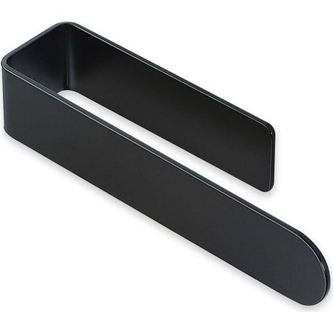 Black Bathroom Towel Holder 37cm, Adhesive Towel Holder Kitchen Tea Towel Holder Sus304 (1/5)