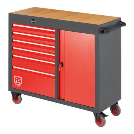 Armoire à outils RS PRO en Acier 6 tiroirs 997 x 1085 x 450mm ( Prix pour 1 )