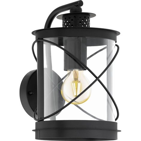 Wandlampe außen IP44 E27 Schwarz Metall Maritim Außenwandlampe Terrasse Hof