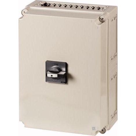 Interrupteur général 6 pôle + 1 Contact F + 1 Contact O 160 A Fonction d'arrêt d'urgence 90 ° v EATON T6-160-6/I45/SVB-SW/HI11