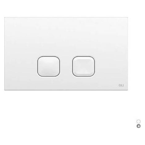 PLACCA PLAIN DUAL DOPPIO SCARICO Misura: Bianca 070826
