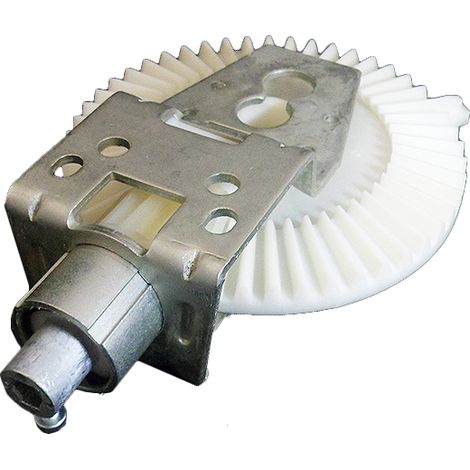 Zurfluh Feller – Treuil couple conique n°0 – Entrée 6 pans 7mm – Capacité de levage 18kg – Rapport de réduction 1/4,5 – Sortie crabot ZF mâle (1/4)