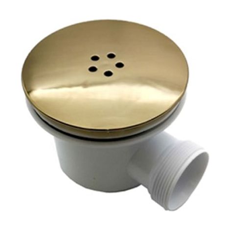 Orbit Fast Flow Shower Waste 90mm for 40mm Trays - Brushed Brass