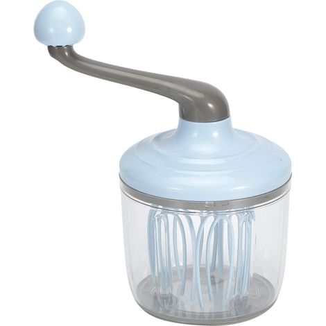 Mélangeur à crème à manivelle, batteur à œufs manuel outils de mélange de cuisson accessoires de cuisson de cuisine domestique pour faire du milkshake (1/5)