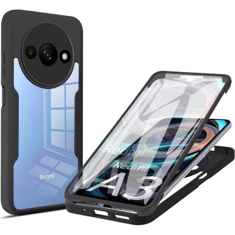 Coque pour Xiaomi Redmi A3 - Noir - Protection Intégrale - TPU Durable - PC Rigide - Mixte (1/4)