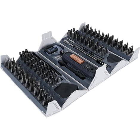 Magnetisches Schraubendreher-Set, 180-teiliges Manuelles Präzisions-Schraubendreher-Set, Magnetisches Reparaturwerkzeug-Set, Computer-Schraubendreher-Bits-Set mit (1/5)