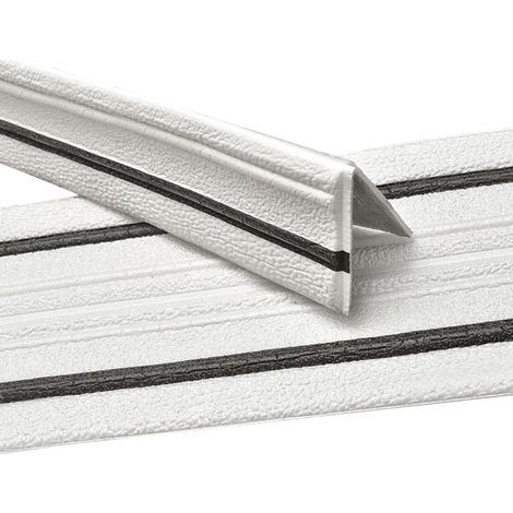 Plinthe souple autocollante blanche avec ligne noire - Moulure flexible murale, plinthe de finition, bordure murale et plafond