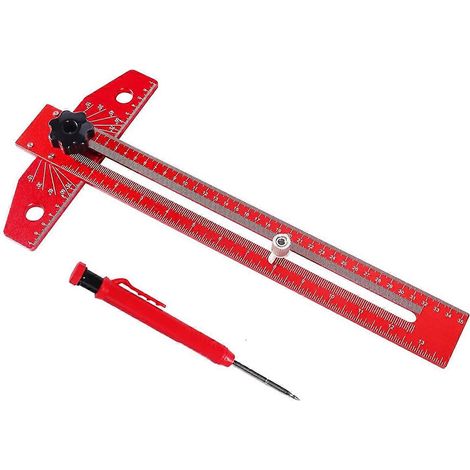 Règle à tracer réglable pour le travail du bois, (1/4)