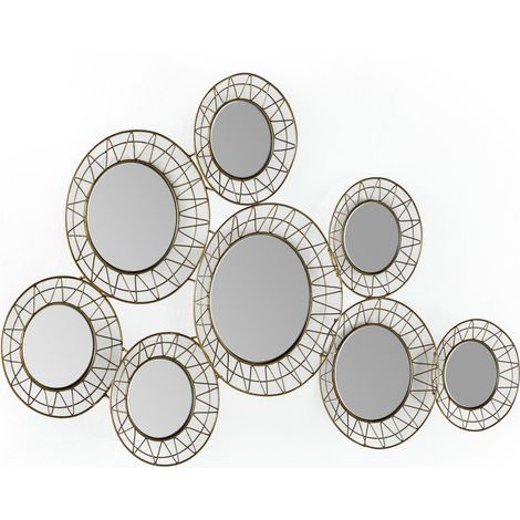 Miroir design élégance dorée unique - Dorure éclat raffiné et tendance (1/3)