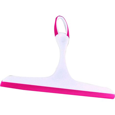 Raclette polyvalente pour vitres, portes de douche, pare-brise de voiture, carrelage, épurateur Double face Rose Rose (1/5)
