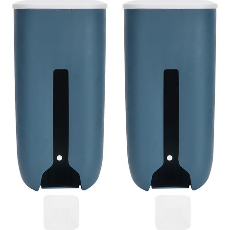 1 Distributeur sacs poubelle plastique, ABS PP, ouverture bas, fixation murale, cuisine salle de bain (1/5)