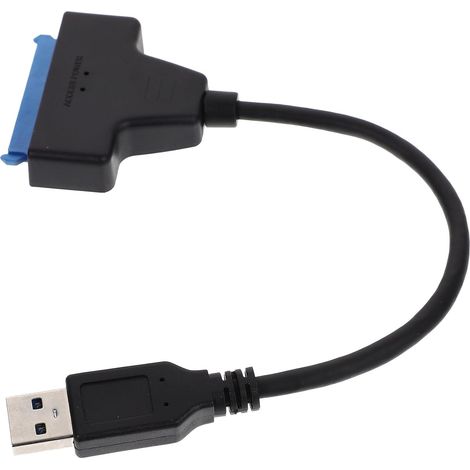 Câble Convertisseur 25 Pouces USB 30 6 Gb/S pour Disque Dur Externe SSD et Disque Moteur Adaptateur Transfert de Données Compatible PC Portable Solution Portable sans (1/5)