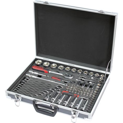KS Tools - Coffret de douilles et accessoires ULTIMATE 1/4'' - 1/2'', 83 pièces - 922.0683