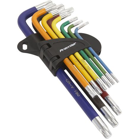 Sealey AK7193B Premier Long TRX-Star Key Set 9pc