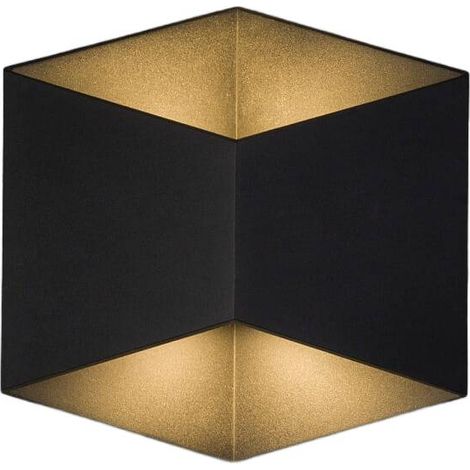 Applique esterna LED Nowodvorski Triangles nera alluminio IP54