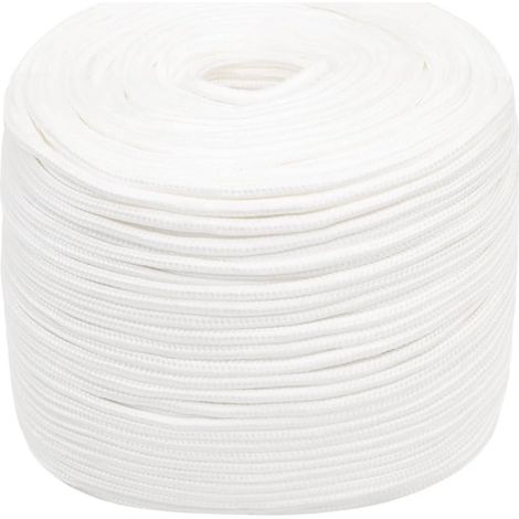 Corde de bateau, Corde de Chanvre, pour la Décoration, le Bricolage, le Jardinage Blanc complet 6 mm 50 m Polypropylène OIB7292E (1/5)