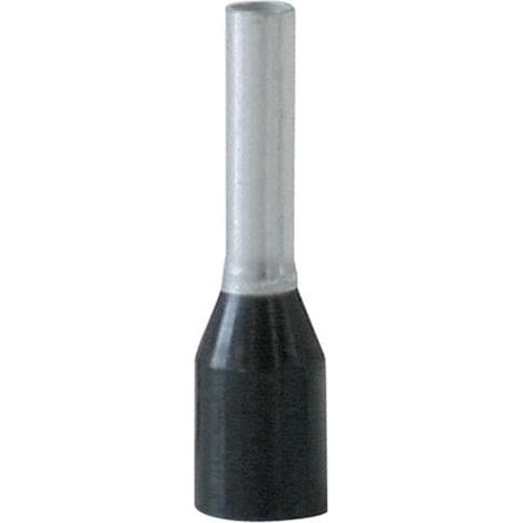 Aderendhülse L.L1/L2 14,0/8,0mm schw. m.Ku.-Kragen 1,50 (AWG 16) mm² 100St./Btl. (1/3)