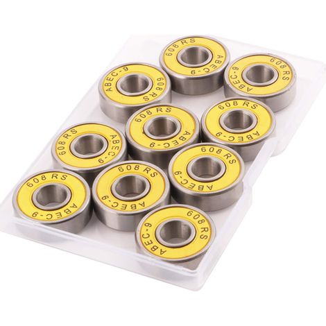 MINKUROW 10 Stück ABEC 9 reibungsfreie Kugellager für Inline-Skates (1/5)