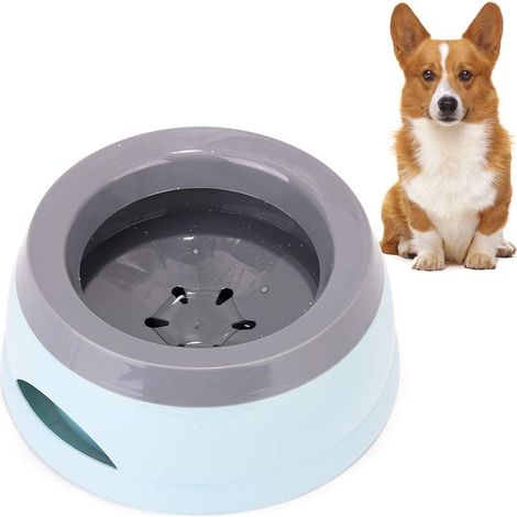Bol d'eau de voyage pour chien, bol d'eau pour chien de 750 ml, anti-goutte, anti-déversement, bol pour chat, distributeur de bol de voyage portable amovible en plastique, vert (1/5)