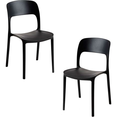 Packs Sillas Jardín - Pack 2 Sillas Inis - Negro (1/5)