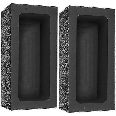 2 pièces (lingots de graphite de 4 à 2 kg pour la fusion, le moulage et le raffinage de métaux tels que le cuivre, l'or, l'argent, l'aluminium et le laiton) (1/5)
