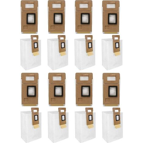Filiyano-Lot de 16 sacs pour aspirateur Xiaomi Roborock S7/S7+ avec station de vidage automatique (grande capacité de 3 L). (1/5)