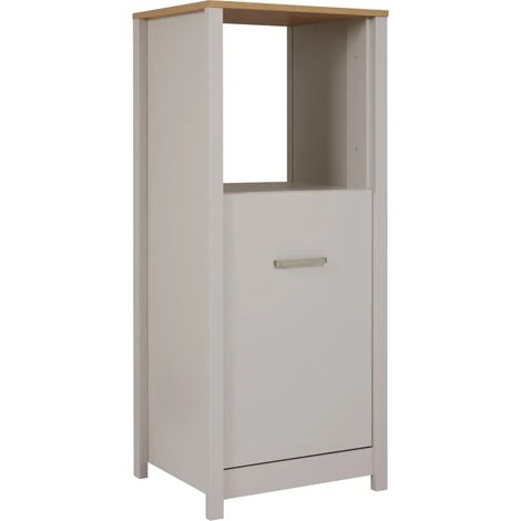 Colonna Cucina per Frigo Forno Mobile Beige Rovere Anta Reversibile (1/5)