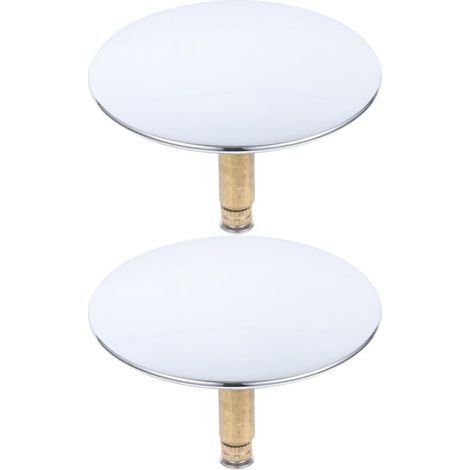 2 bouchons de baignoire cuivre rotatif pour salle de bain (1/5)
