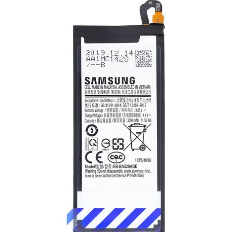 Smartphone Akku Samsung eb-ba520abe Lithium Ion 3000mAh