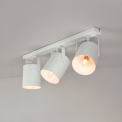 Deckenstrahler Weiß 3 flmg E27 Wohnzimmer