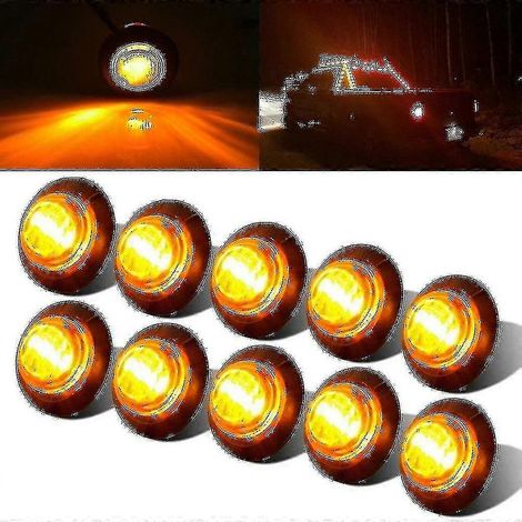 10 Stück Universal-LED-Seitenmarkierungsleuchten für Anhänger, LKW, Rücklicht, Umrissleuchte, LKW-Umrissleuchte (1/5)
